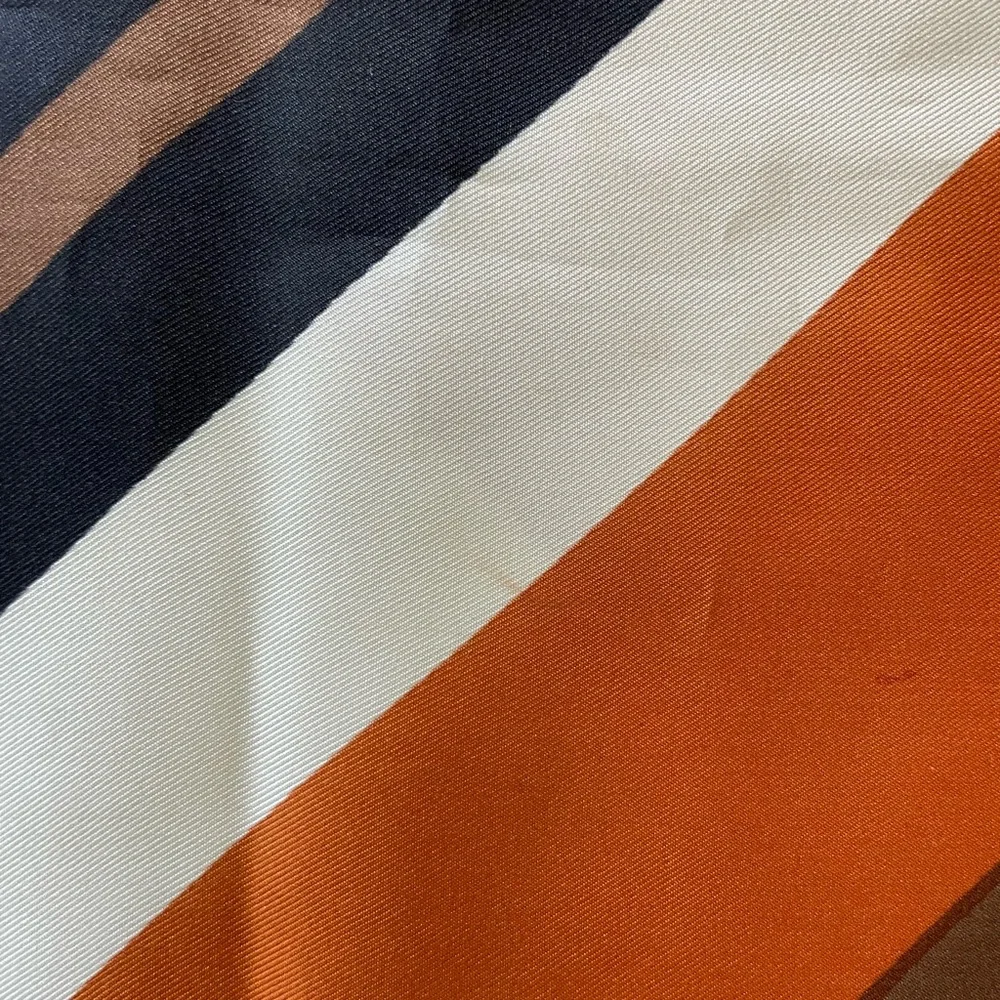 LOEWE Silk Fringe Scarf Hand Rolled